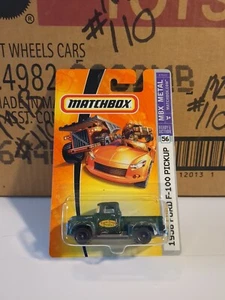 2007 MATCHBOX MBX METAL READY FOR ACTION - 1956 FORD F-100 PICKUP GREEN # 56 - Picture 1 of 5