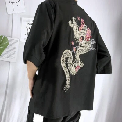 女士和服外套夹克开衫上衣衬衫日本浴衣复古柔软 — 第 1/4 张图片