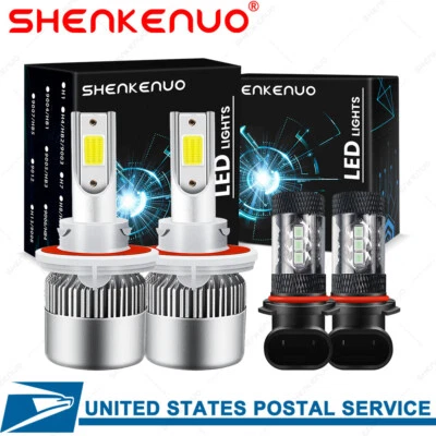 For Dodge Nitro 2007 2008 2009 - 8000K Combo LED Headlight + Fog Light Bulbs Kit - Image 1 of 4