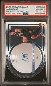 2023 Crown Royale JA MORANT Majestic Signature PSA/DNA Cert Mint 8 - Picture 1 of 2