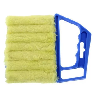 Window Venetian Handhold Dusting Cleaner Tool Mini Blind Duster Brush Dust Blue - Picture 1 of 9