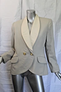 Vintage Christian Dior Jacket Blazer With Removable Collar Size 12 - Picture 1 of 5