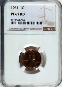 US 1961 Lincoln Memorial 1C Mirror Like Finish NGC PF-67 RD - Picture 1 of 4