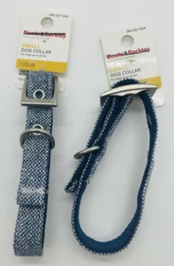 2 Boots & Barkley Navy White Dog Collar - Small 5/8 In. X 8-12 In - Up To 25 Lb - Picture 1 of 6