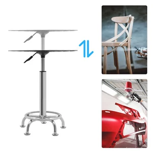NUOVO Spray Rack Vernice Rack 360° Rotante Tavolo Vernice Acciaio Inox Supporto Spray - Foto 1 di 16