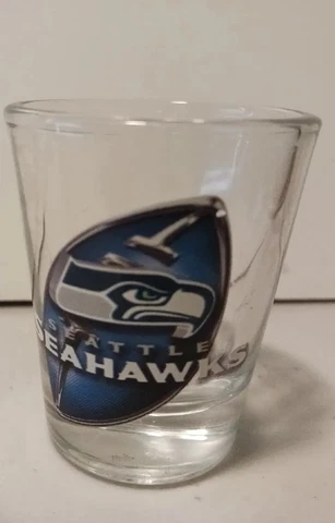 Seattle Seahawks Shot Glass. Excellent Condition Cover