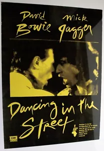 David Bowie Mick Jagger Poster Original US Promo  Dancing In The Street 1985 - Picture 1 of 11