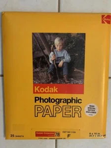 NEW - Kodak Ektacolor 78 Photographic Paper - 8"x10" 25 shts SEALED - Picture 1 of 2