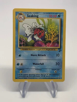 Seaking  60/130 - Uncommon - Vintage English Base Set 2 Pokemon Card - NM & LP - Image 1 of 2