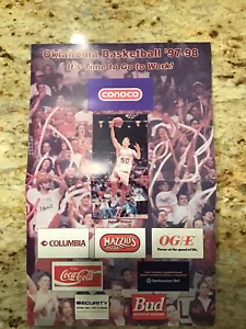 Oklahoma Sooners Vs Iowa St Cyclones Basketball 1997-98 Game Poster -17x11 - Picture 1 of 2