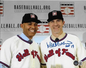 MIKE MUSSINA Signed Autographed 8x10 Photo Beckett BAS COA Yankees Hall of Fame - Picture 1 of 2