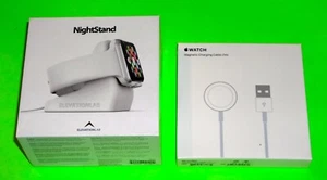 APPLE WATCH SERIES 2 3 4 5 6 7 CÂBLE DE CHARGE MAGNÉTIQUE ÉLÉVATION LABORATOIRE NUIT STAND - Photo 1 sur 3