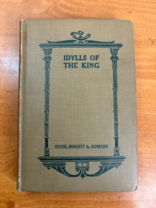 1907 Alfred Lord Tennyson Poetry - Idylls of the King -- Small Antique Hardcover - Imagen 1 de 13