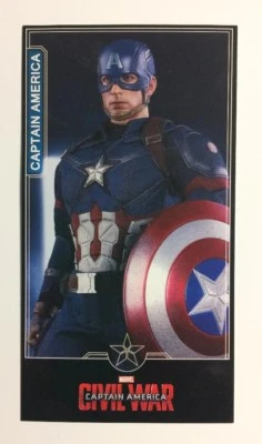 HOT TOYS RARE CAPTAIN AMERICA CIVIL WAR TARJETA PROMOCIONAL (FIGURA) VENGADORES Foto 1 de 2