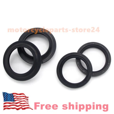 Front Fork Oil Seal Dust Wiper Boot Kit For Suzuki LS650 Boulevard S40 2005-2017 - Imagem 1 de 4