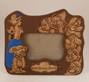 Vintage Snow White Picture Frame Seven Dwarfs 1970's Disneyland  - Picture 1 of 12