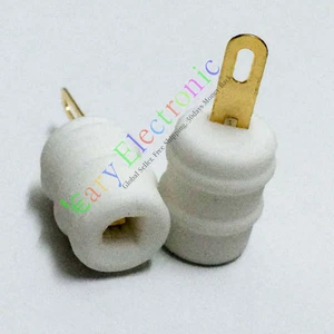 50pc GOLD Ceramic Tube Anode Cap for FU29 FU32 829 829B 823 Audio Valve Amp DIY - Picture 1 of 4