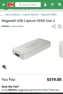 Magewell USB Capture HDMI Gen2 - USB 3.0 HD Video Capture Dongle Model 32060 - Picture 1 of 4