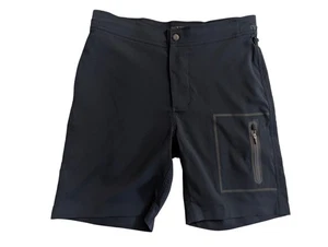 Mack Weldon Shorts Mens Medium Dark Blue Radius Flex Stretch Zip Pocket - Picture 1 of 6