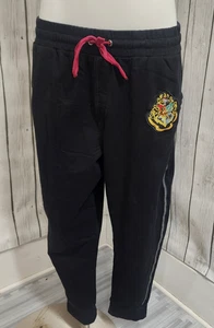 Harry Potter Hogwarts Sweatpants L Universal Studios Wizarding World Black/ Pink - Picture 1 of 8