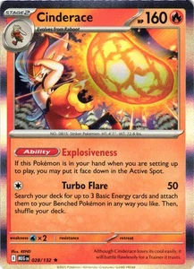 Cinderace Holo 028/132 ME01: Mega Evolution NM - Picture 1 of 2