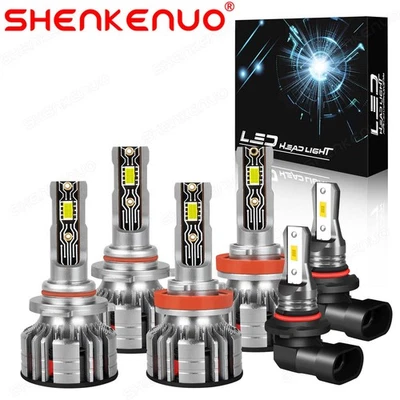 Plug & Play LED Headlight Bulbs For RAM 1500-3500 2016-2018 Hi/Lo & Fog Lights - Image 1 of 4