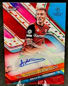 Alejandro Grimaldo Auto Refractor Red Wave #1/5 - 2024-25 Topps Finest UEFA - Bild 1 von 4