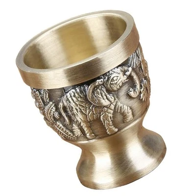  Vintage Kelchgläser Mini Glasflaschen Weinbecher Whisky-Schnapsglas - Bild 1 von 4