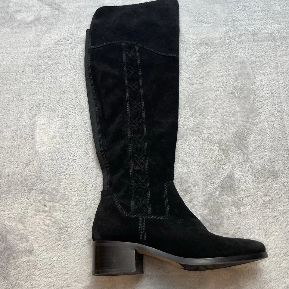 Vince Camuto Kreesell Riding Boot Womens 7.5M Black Suede Tall RIGHT FOOT ONLY - Image 1 of 4