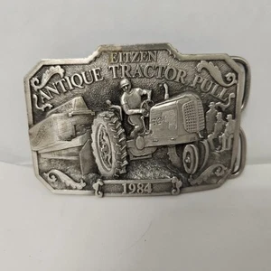 Antiguo tractor Eitzen 1984 hebilla de cinturón de peltre edición limitada 42/500 - Imagen 1 de 3