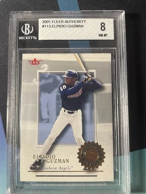 2001 Fleer Authority Elpidio Guzman #113 Beckett Graded NM-MT 8 - Image 1 of 3