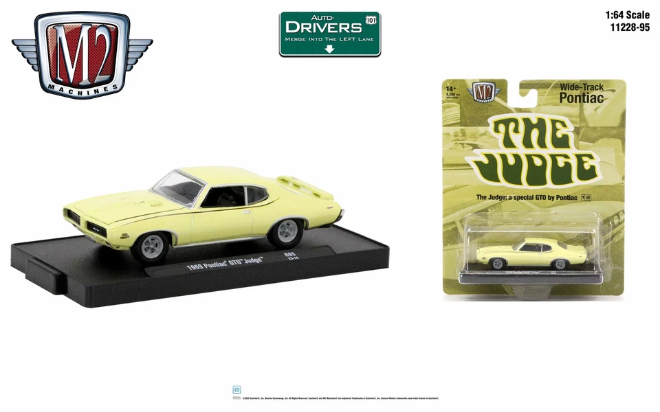 M2 Machines Auto-Drivers 1:64 R95 1969 Pontiac GTO Judge - Image 1 of 1