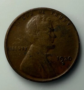 1930 D Lincoln Wheat Cent Woody Wood Grain Improper Alloy Mix Error Coin - Imagen 1 de 2