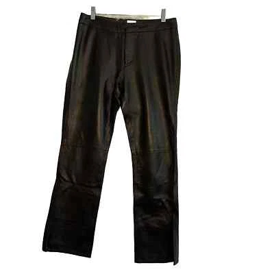 Calvin Klein Leather Pant Women SZ 4 Vintage Butter Soft Y2K  Mobwife - Image 1 of 4