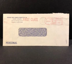 Last Paycheck Envelope-Rock Island Pacific Railroad RR Company April 10, 1980 - Picture 1 of 4