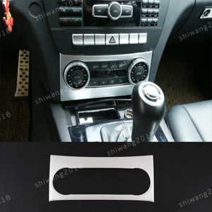 Silver ABS Central Console Air Condition Cover Fit For Benz C Class W204 2011-14 - Picture 1 of 12
