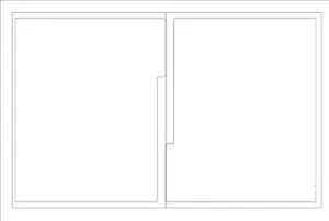 Printable L&R Tab Dividers (8.5"x11") 2-UP D-Cut 12"x18" Wh 12pt Paper- 100 Shts - Picture 1 of 1