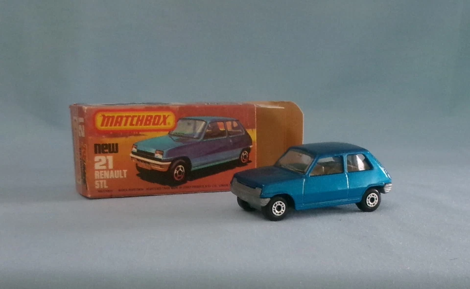 Matchbox Superfast Renault 5TL No. 21  Box c 1978 Made in England Lesney - Image 1 of 4