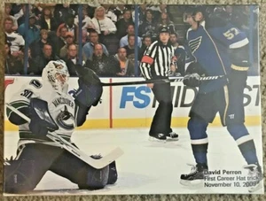 DAVID PERRON canvas print ST. LOUIS BLUES hockey stl sga stadium give away promo - Picture 1 of 1