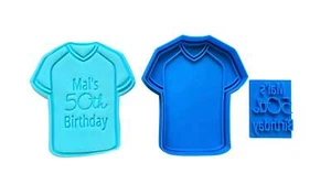 Sport Top Cookie Cutter Soccer Jersey NRL rugby clothes Personalised name - Picture 1 of 3