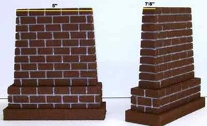 MrTrain O Scale TALL Bridge Piers | Set of 2 | Model Railroad Scenery | Layout - Picture 1 of 6