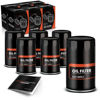 Filtro de óleo do motor 6x para Ford F-250 F-350 F-450 F-550 Super Duty F650 10K milhas - Imagem 1 de 4