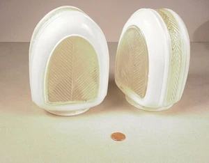 Iluminación antigua 2 globos de vidrio Art Deco piezas de lámpara vintage cubiertas de accesorios de luz - Imagen 1 de 5