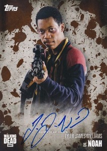Topps Walking Dead Season 5 Tyler James Williams Noah Autograph Auto Mud 20/50