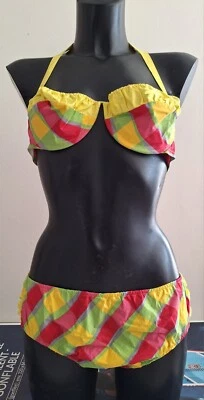 Authentique Maillot De Bain Neuf  Vintage Bikini  1950 Original  Made In France - Photo 1/4