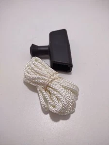 Handle & Starter Rope Pull Cord Generator Recoil Handle String Replacement R32 - Picture 1 of 4