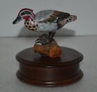 Hand Carved Green Winged Teal Duck Music Box Center Washington D.C. "Tomorrow"