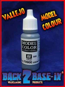 Vallejo Model Color Acrylic Paint 17ml Bottle French Mirage Blue 70900 - Imagen 1 de 1