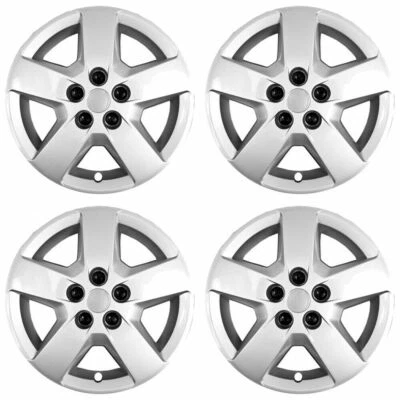 New Wheel Covers Hubcaps Fits 2006-2011 Chevrolet HHR/Malibu 16" Silver Set Of 4 - Image 1 of 3