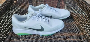 Nike React Vapor 2 Mens Golf Shoes White Gray Green Glow BV1135-103 - Size 10 - Picture 1 of 5